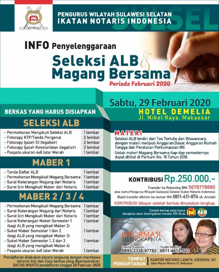 MAGANG BERSAMA PENGURUS WILAYAH SULAWESI SELATAN PERIODE FEBRUARI 2020