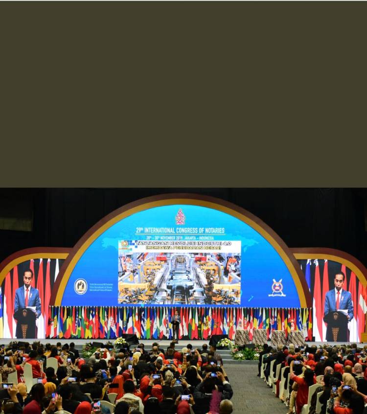 Pembukaan Kongres Notaris Internasional Ke-29 dihadiri Presiden Ir. H. Joko Widodo