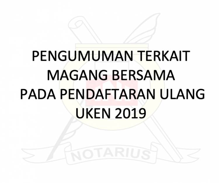 PENGUMUMAN TERKAIT MAGANG BERSAMA