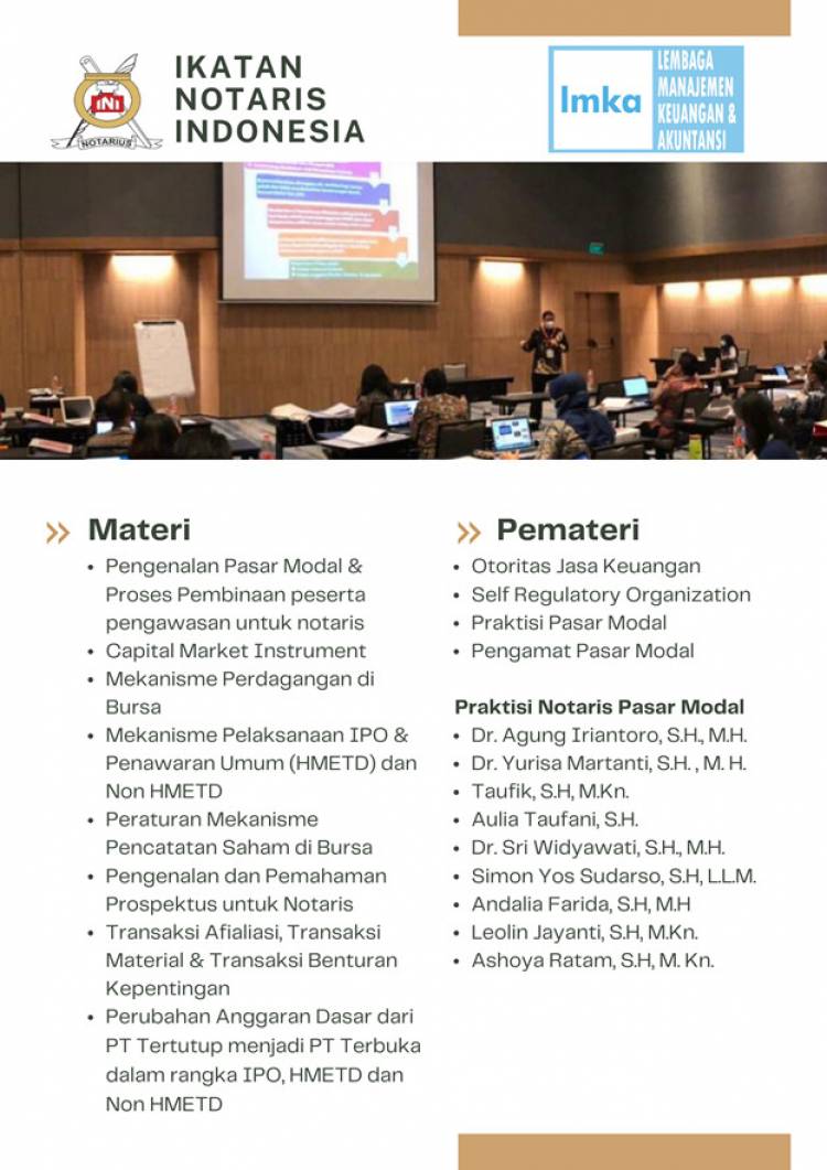Pendidikan Pelatihan Dasar Pasar Modal  Batch 8