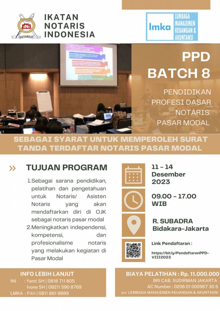 Pendidikan Pelatihan Dasar Pasar Modal  Batch 8