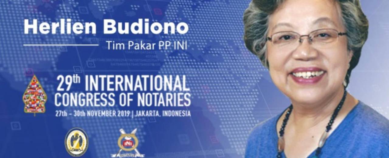 Peran, Fungsi dan Keberadaan Notaris Indonesia - Dr. Herlien Budiono SH