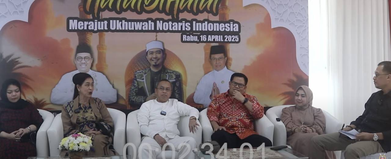 HALALBIHALAL MERAJUT UKHUWAH NOTARIS INDONESIA