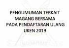 PENGUMUMAN TERKAIT MAGANG BERSAMA