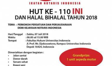 HUT KE - 110 INI DAN HALAL BI HALAL TAHUN 2018