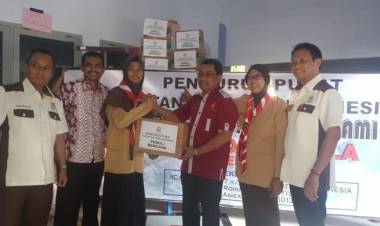 Penyerahan Sumbangan Tahap I Peduli Bencana Gempa bumi di Palu dan Donggala