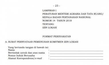 Lampiran Permen ATR/BPN 14/2018