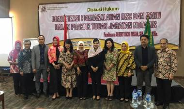 Diskusi Hukum “ IDENTIFIKASI PERMASALAHAN OSS DAN SABU DALAM PRAKTIK TUGAS JABATAN NOTARIS “ 
