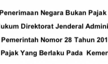 Jenis Dan Tarif PNBP Terbaru Atas Layanan Jasa Hukum Ditjen AHU Sesuai Dengan PP Nomor 28 Tahun 2019
