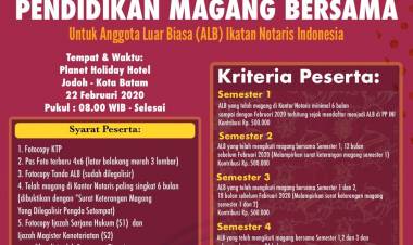 MAGANG BERSAMA PENGWIL KEPULAUAN RIAU PERIODE FEBRUARI 2020