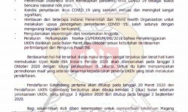 Penundaan Pelaksanaan Ujian Kode Etik Notaris Periode Maret 2020