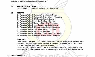 PENGUMUMAN PENDAFTARAN PESERTA UJIAN KODE ETIK NOTARIS PERIODE 2021