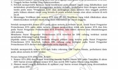 INFORMASI PENDAFTARAN KEANGGOTAAN (NOTARIS)