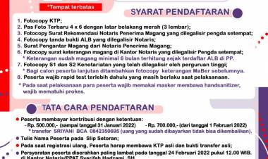 MAGANG BERSAMA FEBRUARI 2022 PENGURUS WILAYAH DKI JAKARTA IKATAN NOTARIS INDONESIA