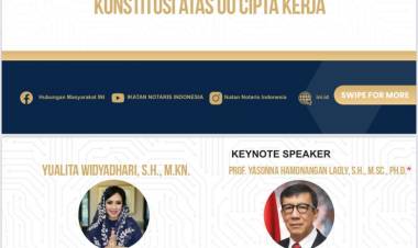 SEMINAR NASIONAL  IKATAN NOTARIS INDONESIA PENGURUS PUSAT IKATAN NOSTARIS INDONESIA MENYELENGGARAKAN SEMINAR NASIONAL DENGAN  TEMA:  “PERSPEKTIF PRAKTISI HUKUM DALAM RANCANGAN PERUBAHAN  HUKUM ACARA  PERDATA & KAJIAN HUKUM TERHADAP DAMPAK  KEPUTUSAN MAHKAMAH KONSTITUSI ATAS UU CIPTA KERJA”