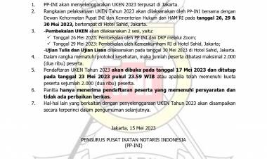 Pengumuman UKEN 2023