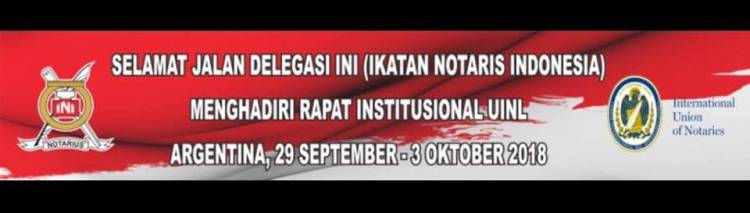 Delegasi INI menuju Argentina dalam rangka rapat Institusional UINL
