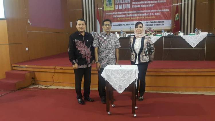 Kuliah Umum Program Studi Magister Kenotariatan Fakultas Hukum Universitas Andalas