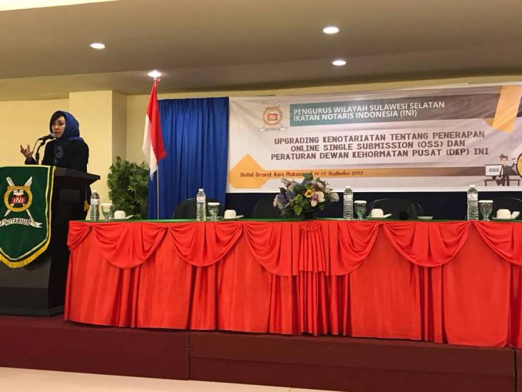 Upgrading Kenotariatan tentang Penerapan Online Single Submission (OSS) dan Peraturan Dewan Kehormatan Pusat (DKP) INI