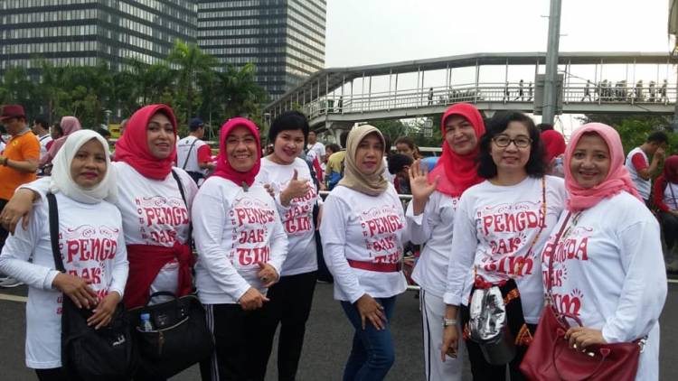 Funwalk dalam rangka memperingati Hari Dharma Karyadhika Tahun 2018 Kementrian Hukum dan HAM RI.