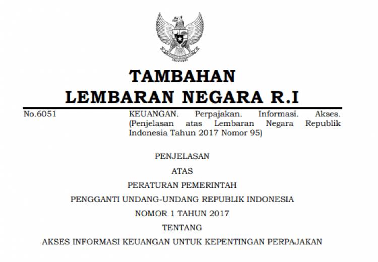 PERPU NO. 1 TAHUN 2017 (PENJELASAN)