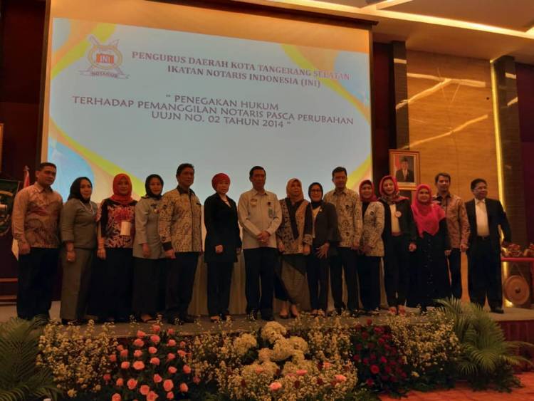 Seminar Penegakan Hukum Terhadap Pemangilan Notaris Pasca Perubahan UUJN No 2 Tahun 2014